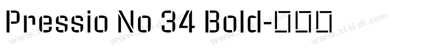 Pressio No 34 Bold字体转换
